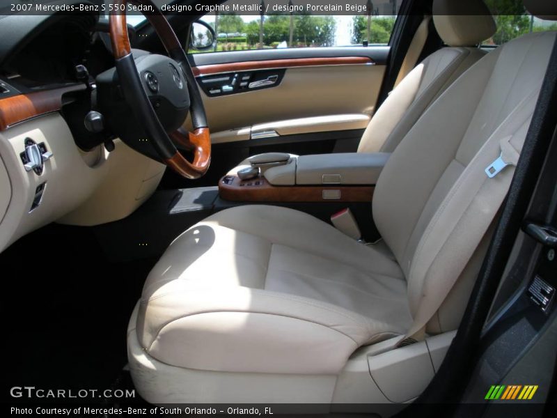 designo Graphite Metallic / designo Porcelain Beige 2007 Mercedes-Benz S 550 Sedan