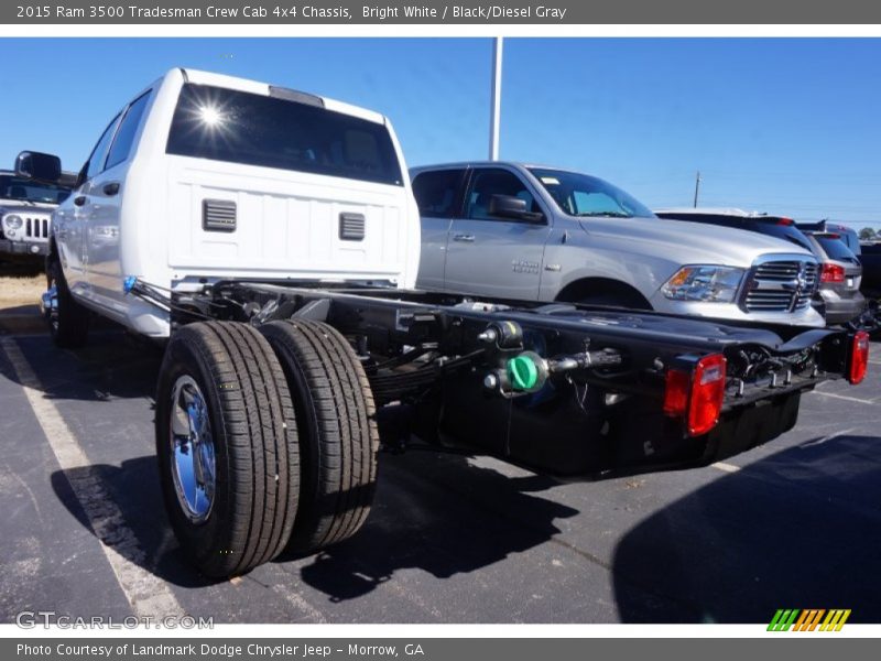 Bright White / Black/Diesel Gray 2015 Ram 3500 Tradesman Crew Cab 4x4 Chassis