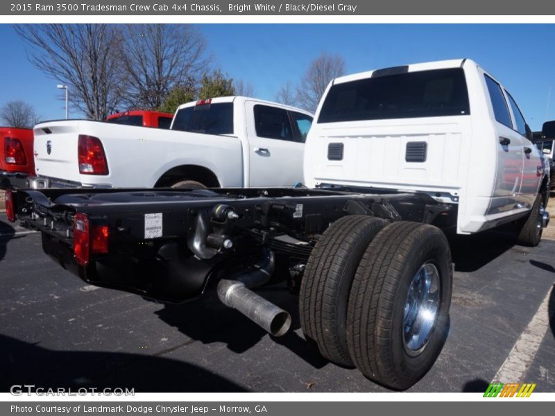 Bright White / Black/Diesel Gray 2015 Ram 3500 Tradesman Crew Cab 4x4 Chassis