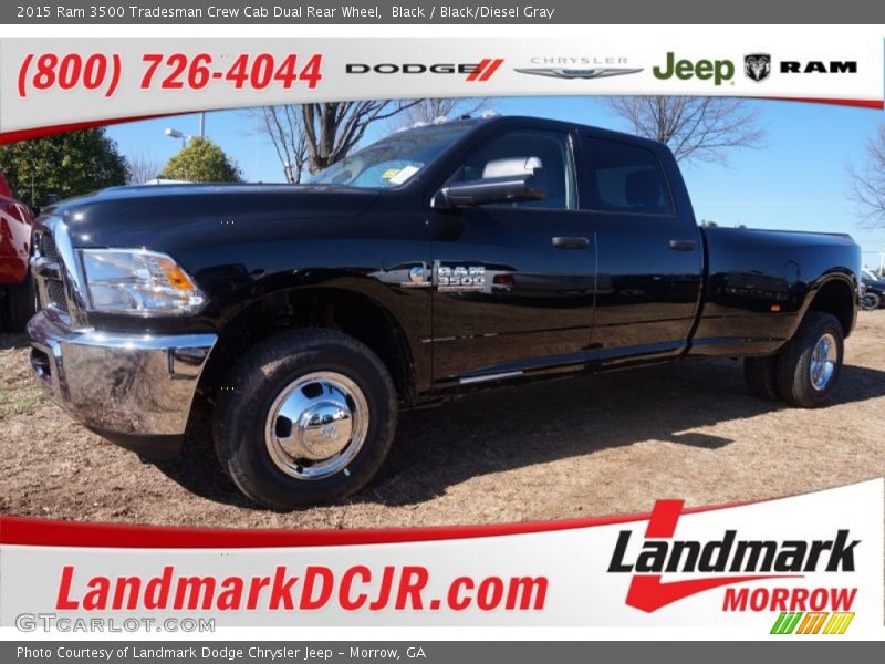 Black / Black/Diesel Gray 2015 Ram 3500 Tradesman Crew Cab Dual Rear Wheel