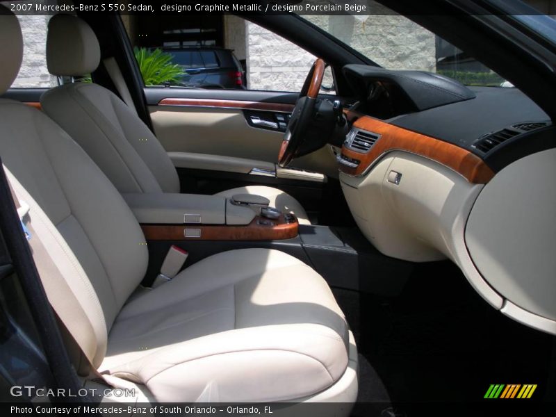 designo Graphite Metallic / designo Porcelain Beige 2007 Mercedes-Benz S 550 Sedan