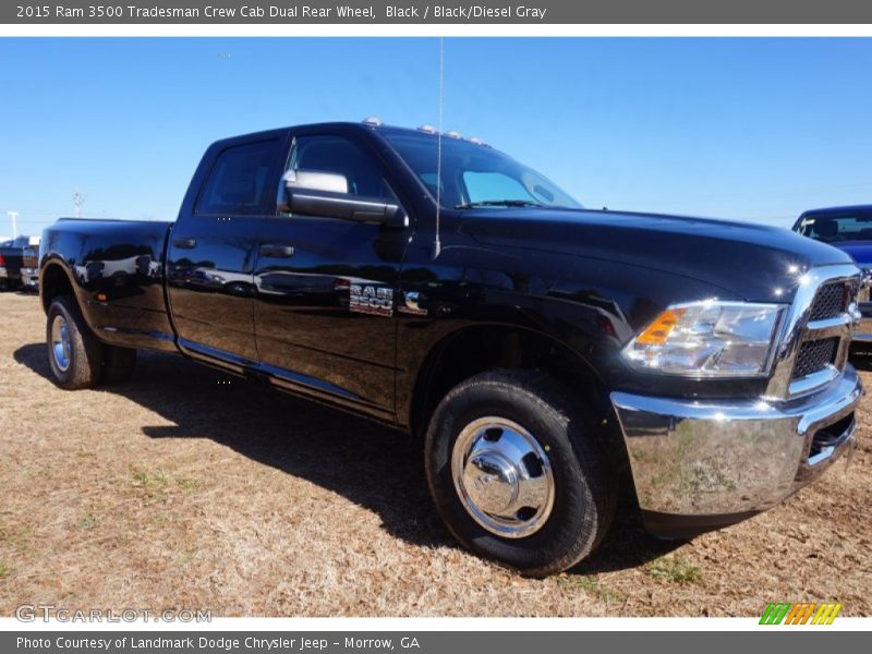 Black / Black/Diesel Gray 2015 Ram 3500 Tradesman Crew Cab Dual Rear Wheel
