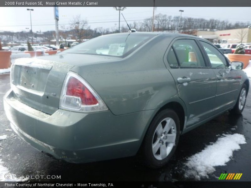 Moss Green Metallic / Camel 2008 Ford Fusion SE