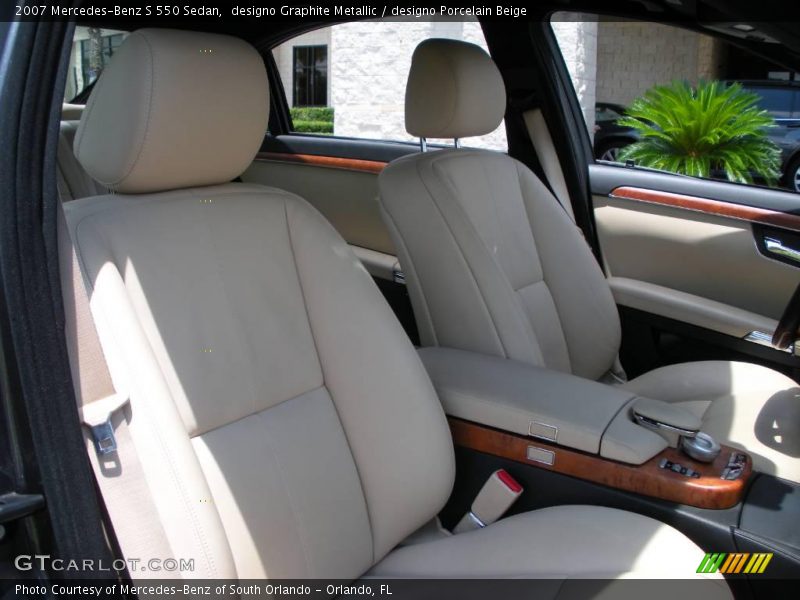designo Graphite Metallic / designo Porcelain Beige 2007 Mercedes-Benz S 550 Sedan