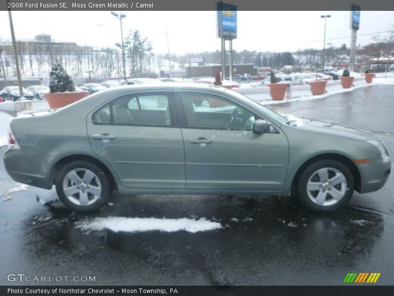 Moss Green Metallic / Camel 2008 Ford Fusion SE