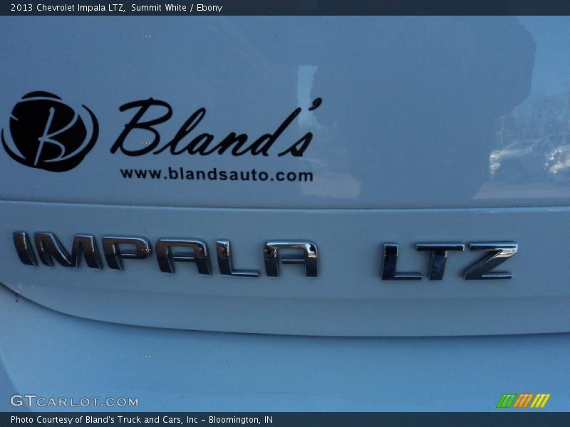 Summit White / Ebony 2013 Chevrolet Impala LTZ