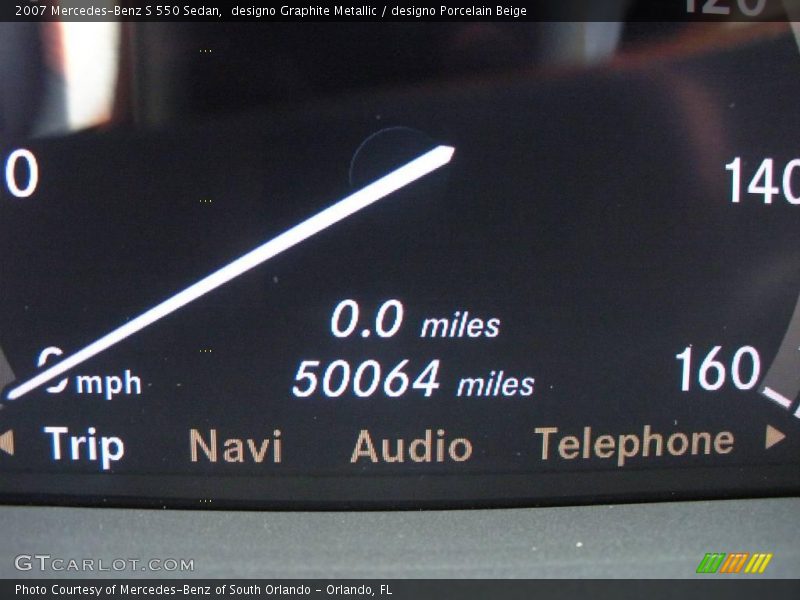 designo Graphite Metallic / designo Porcelain Beige 2007 Mercedes-Benz S 550 Sedan