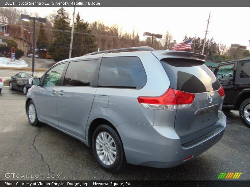 Silver Sky Metallic / Bisque 2011 Toyota Sienna XLE