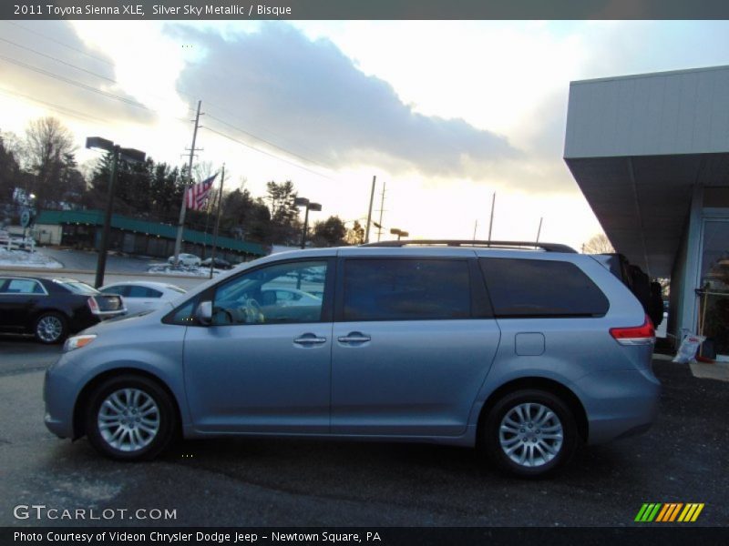 Silver Sky Metallic / Bisque 2011 Toyota Sienna XLE