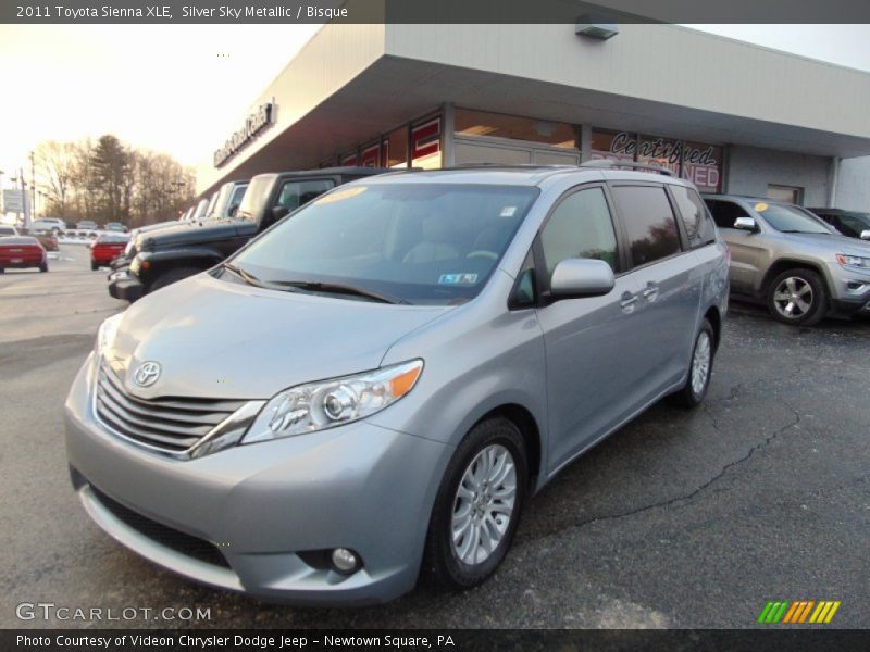 Silver Sky Metallic / Bisque 2011 Toyota Sienna XLE