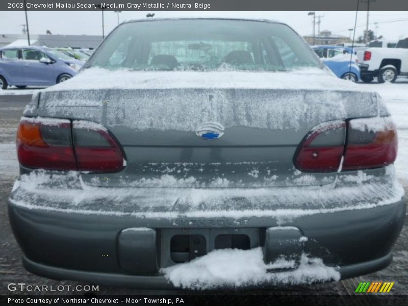 Medium Gray Metallic / Neutral Beige 2003 Chevrolet Malibu Sedan