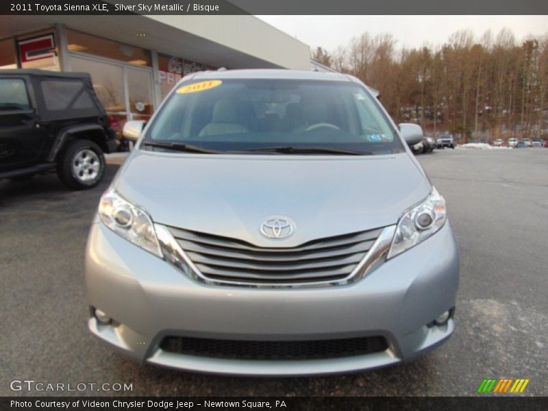 Silver Sky Metallic / Bisque 2011 Toyota Sienna XLE
