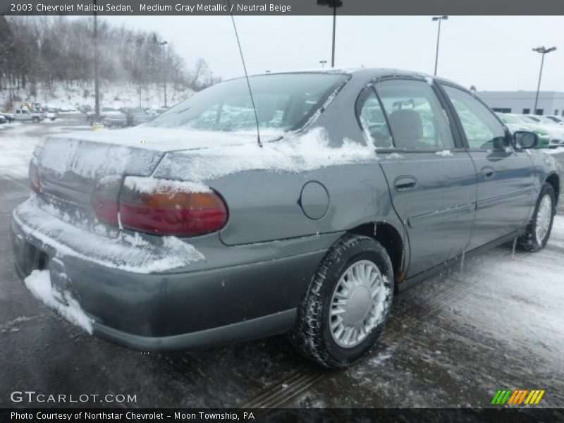 Medium Gray Metallic / Neutral Beige 2003 Chevrolet Malibu Sedan