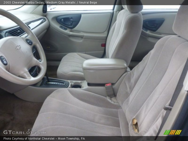 Medium Gray Metallic / Neutral Beige 2003 Chevrolet Malibu Sedan