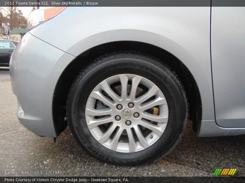 Silver Sky Metallic / Bisque 2011 Toyota Sienna XLE