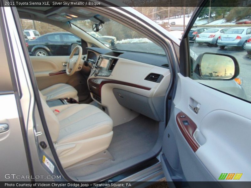 Silver Sky Metallic / Bisque 2011 Toyota Sienna XLE