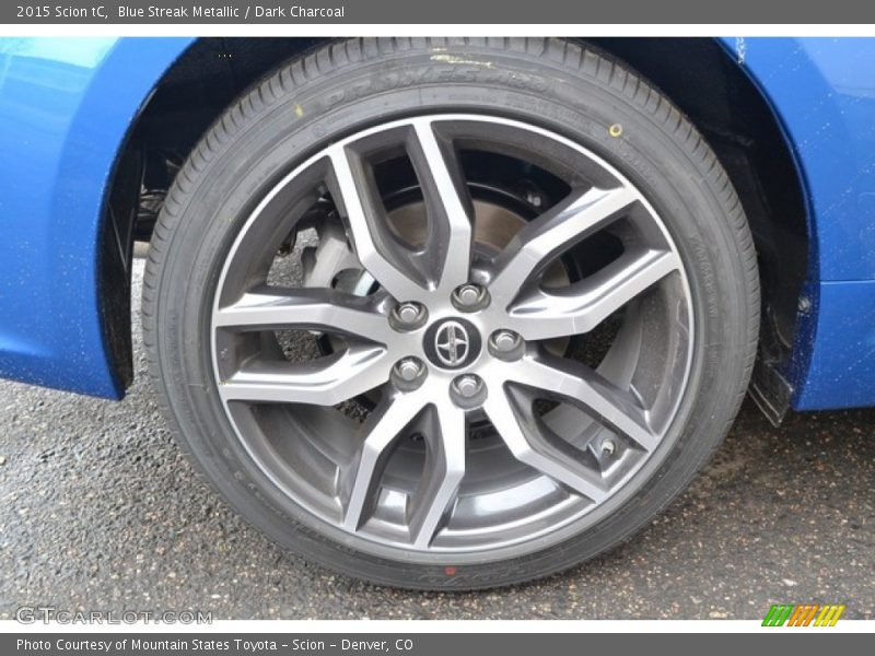 Blue Streak Metallic / Dark Charcoal 2015 Scion tC