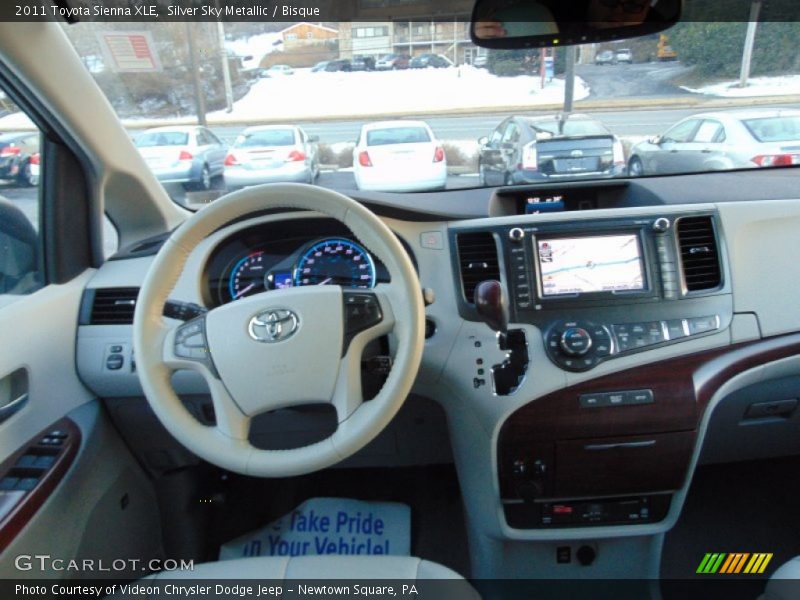 Silver Sky Metallic / Bisque 2011 Toyota Sienna XLE