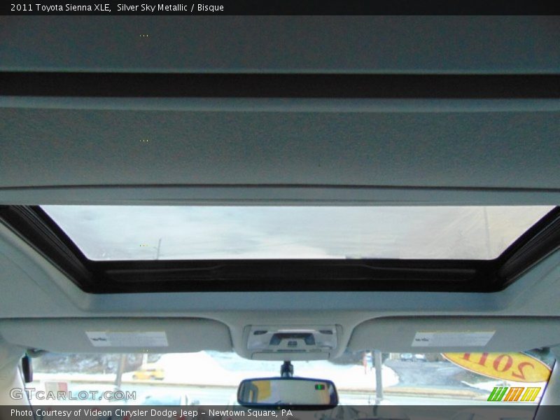 Silver Sky Metallic / Bisque 2011 Toyota Sienna XLE