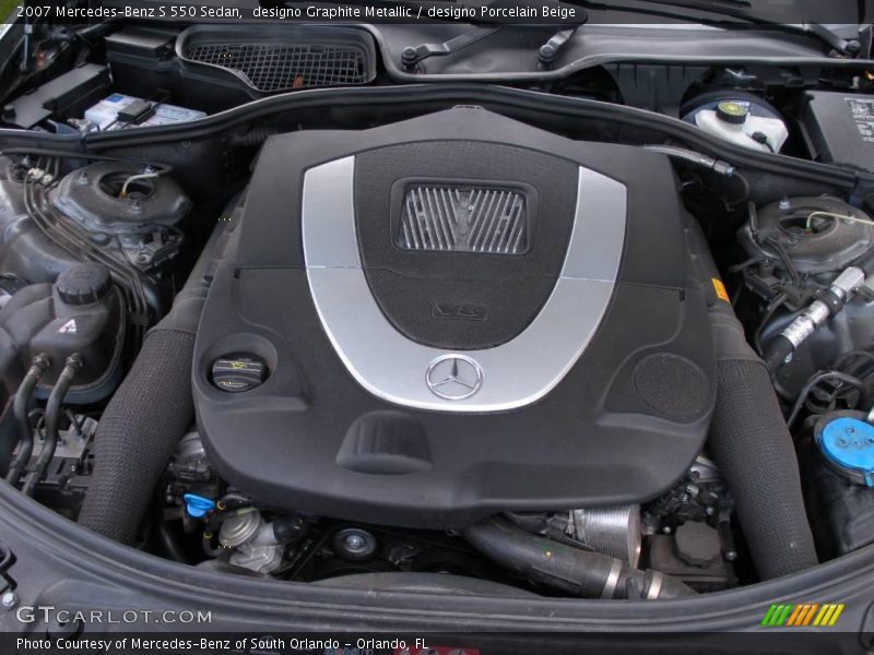 designo Graphite Metallic / designo Porcelain Beige 2007 Mercedes-Benz S 550 Sedan