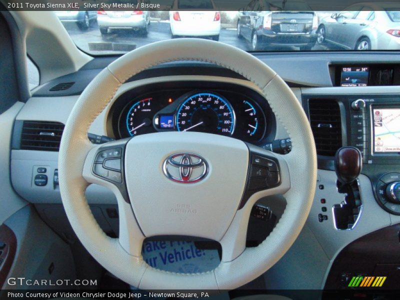 Silver Sky Metallic / Bisque 2011 Toyota Sienna XLE