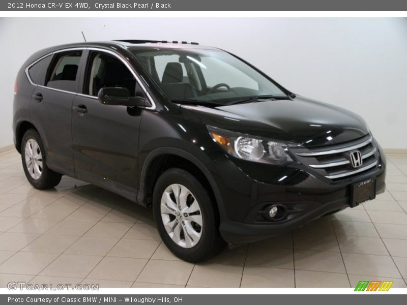 Crystal Black Pearl / Black 2012 Honda CR-V EX 4WD