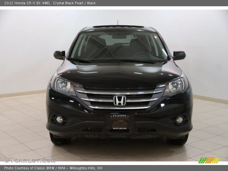 Crystal Black Pearl / Black 2012 Honda CR-V EX 4WD