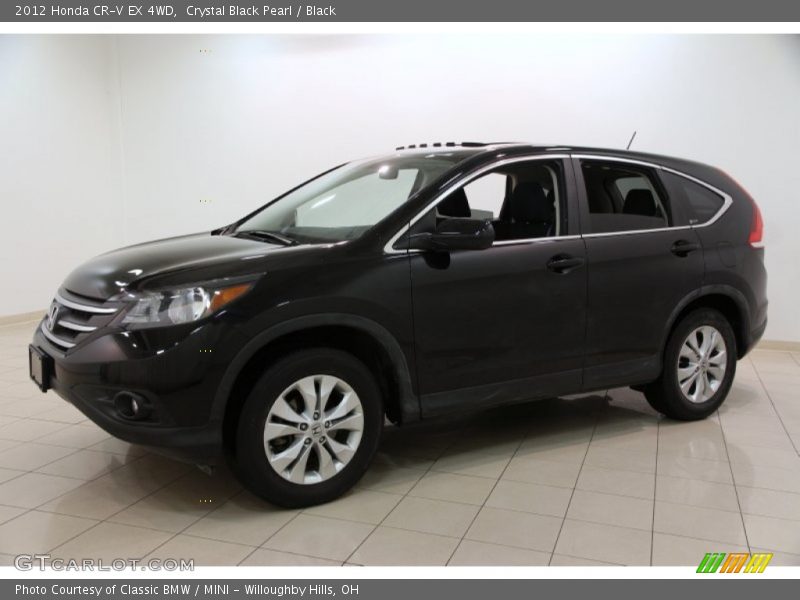 Crystal Black Pearl / Black 2012 Honda CR-V EX 4WD
