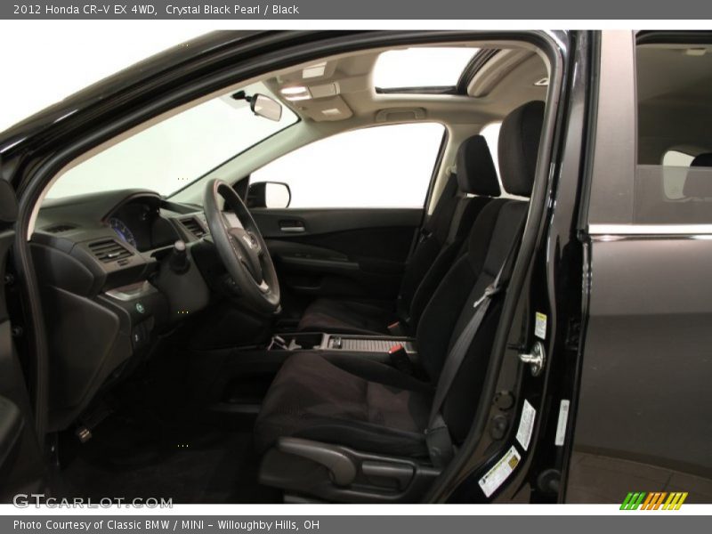 Crystal Black Pearl / Black 2012 Honda CR-V EX 4WD