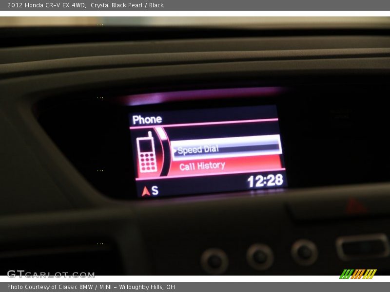 Crystal Black Pearl / Black 2012 Honda CR-V EX 4WD