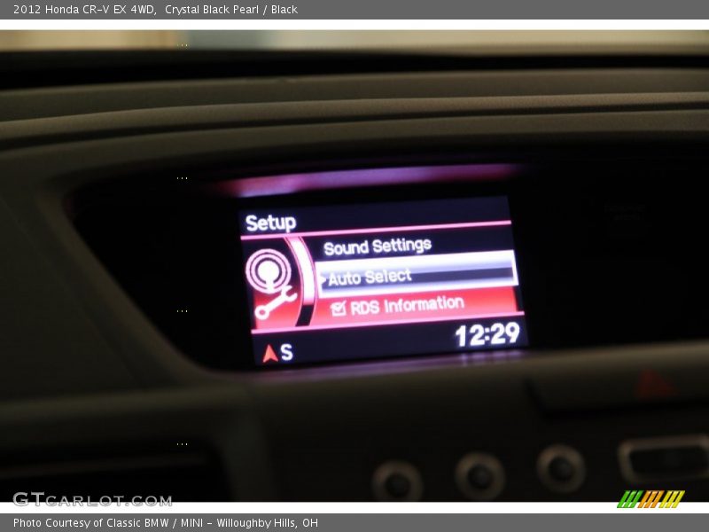 Crystal Black Pearl / Black 2012 Honda CR-V EX 4WD