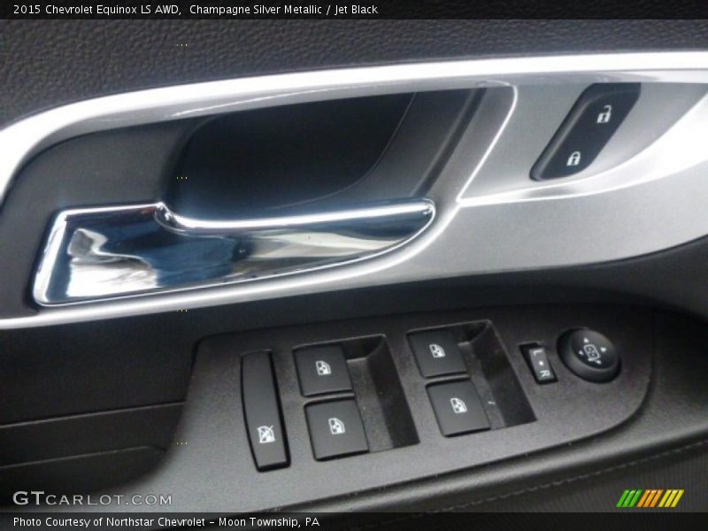 Champagne Silver Metallic / Jet Black 2015 Chevrolet Equinox LS AWD