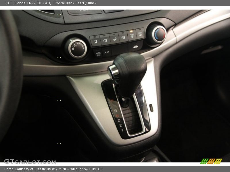 Crystal Black Pearl / Black 2012 Honda CR-V EX 4WD