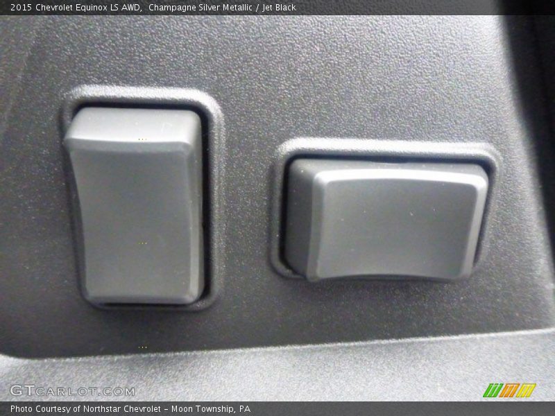 Champagne Silver Metallic / Jet Black 2015 Chevrolet Equinox LS AWD