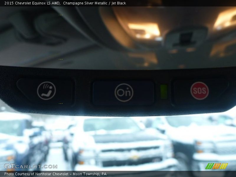 Champagne Silver Metallic / Jet Black 2015 Chevrolet Equinox LS AWD