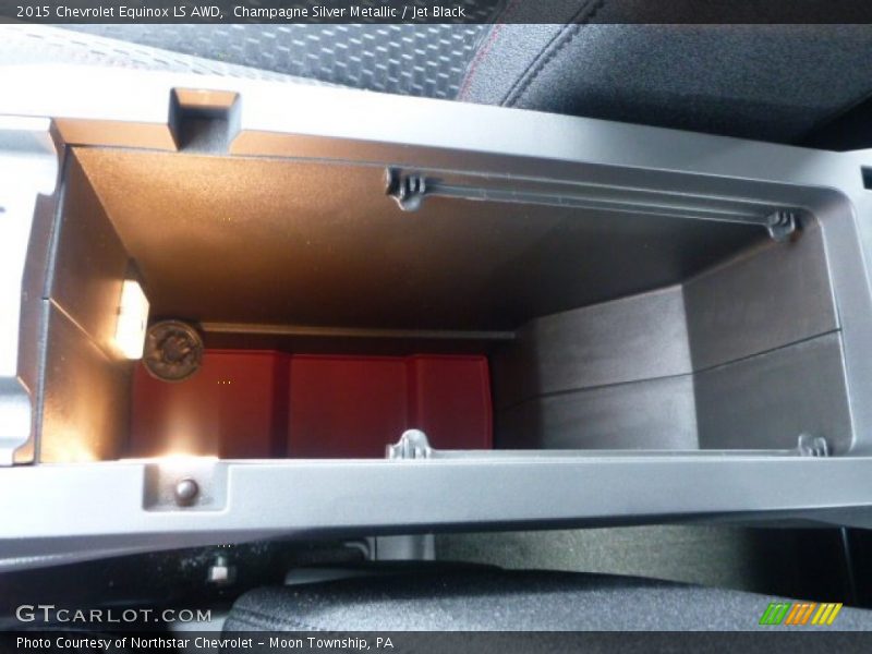 Champagne Silver Metallic / Jet Black 2015 Chevrolet Equinox LS AWD