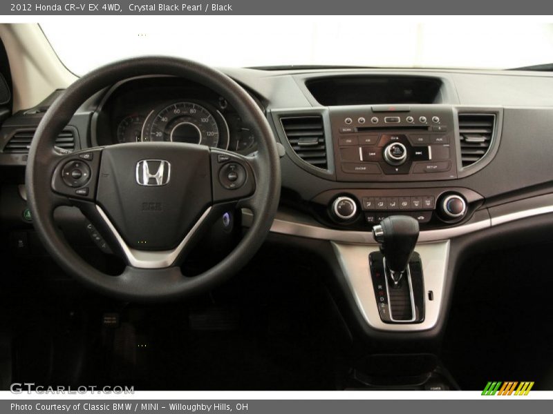 Crystal Black Pearl / Black 2012 Honda CR-V EX 4WD