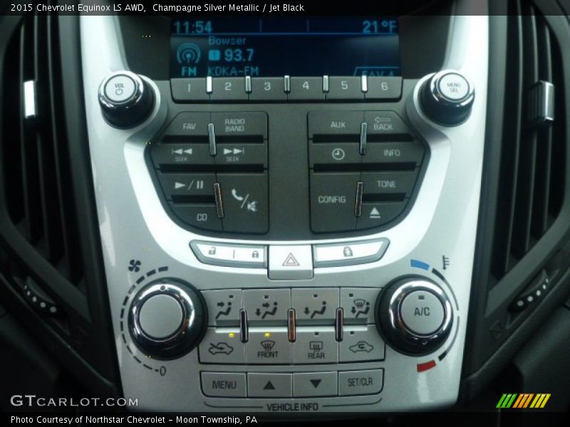 Champagne Silver Metallic / Jet Black 2015 Chevrolet Equinox LS AWD