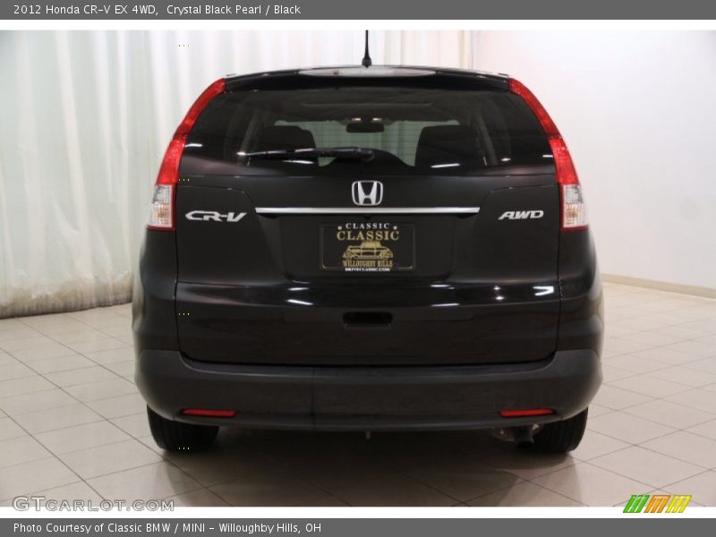 Crystal Black Pearl / Black 2012 Honda CR-V EX 4WD