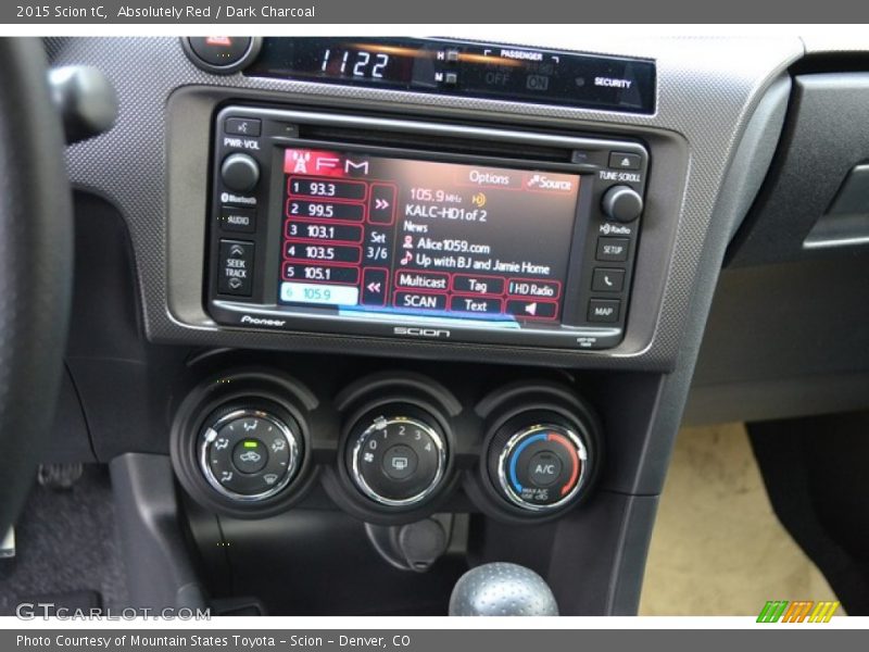 Absolutely Red / Dark Charcoal 2015 Scion tC