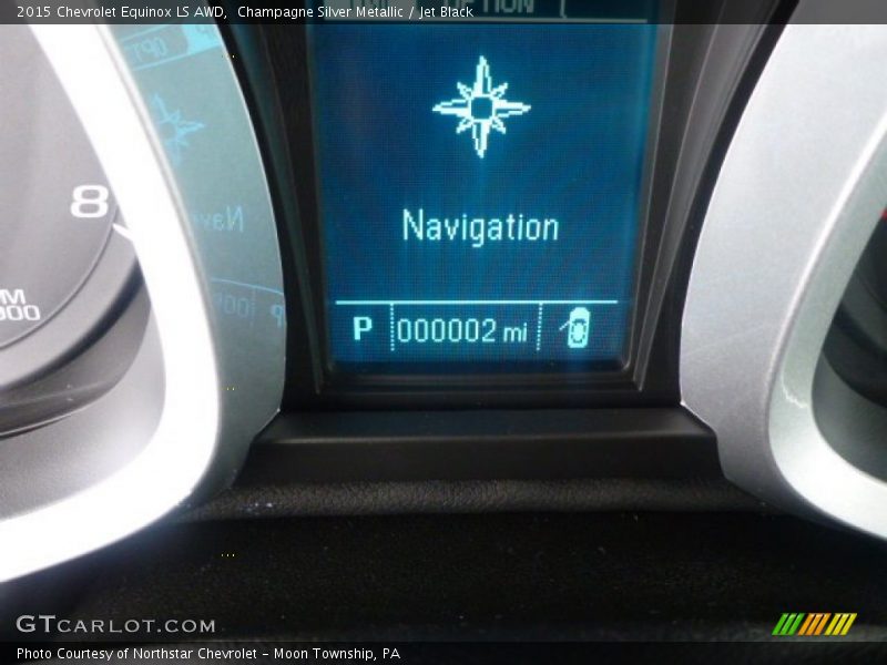 Champagne Silver Metallic / Jet Black 2015 Chevrolet Equinox LS AWD