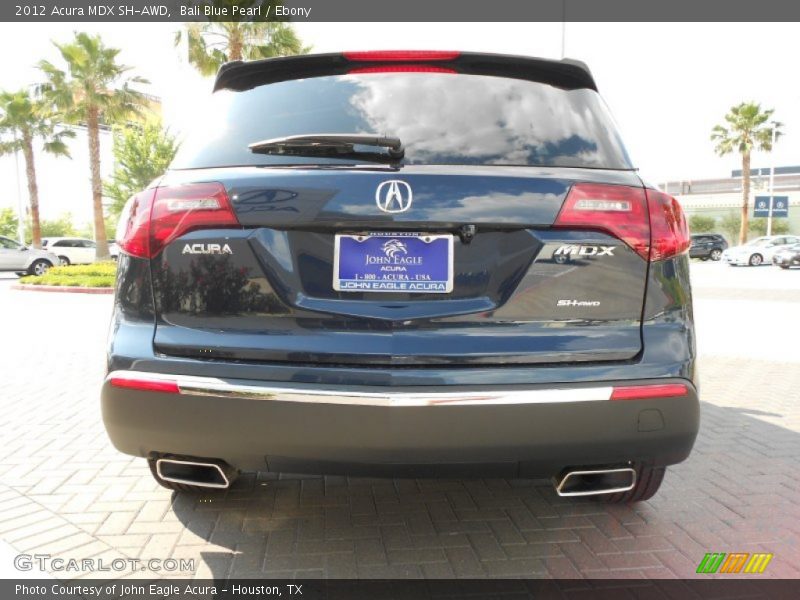 Bali Blue Pearl / Ebony 2012 Acura MDX SH-AWD