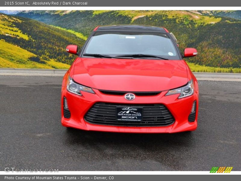 Absolutely Red / Dark Charcoal 2015 Scion tC