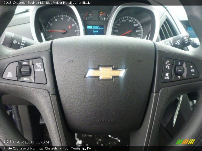 Blue Velvet Metallic / Jet Black 2015 Chevrolet Equinox LS
