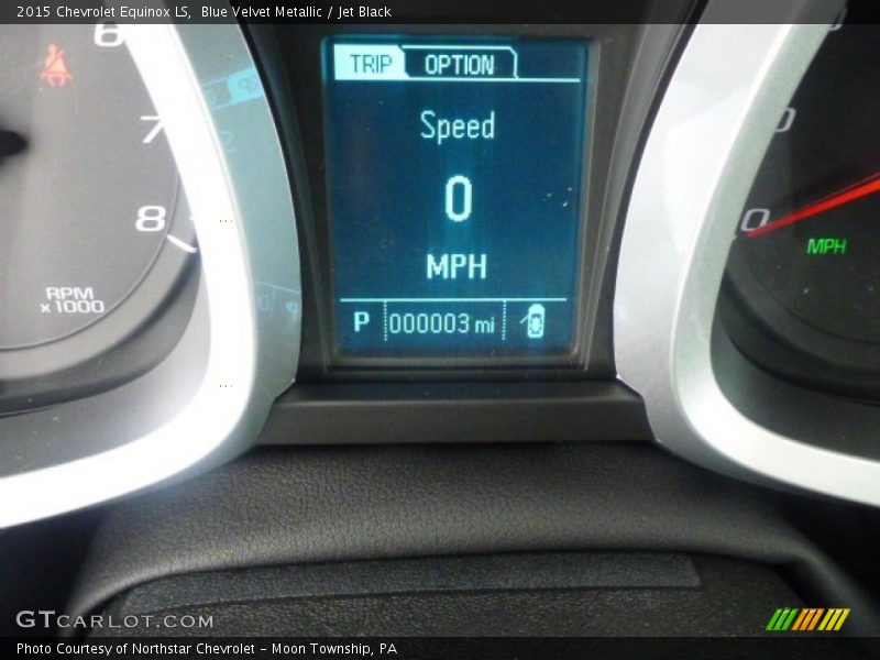 Blue Velvet Metallic / Jet Black 2015 Chevrolet Equinox LS