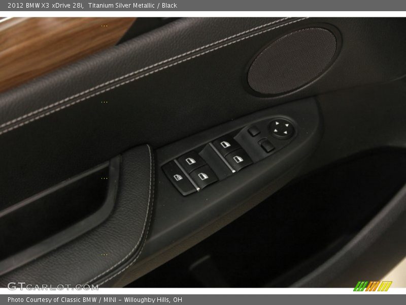 Titanium Silver Metallic / Black 2012 BMW X3 xDrive 28i