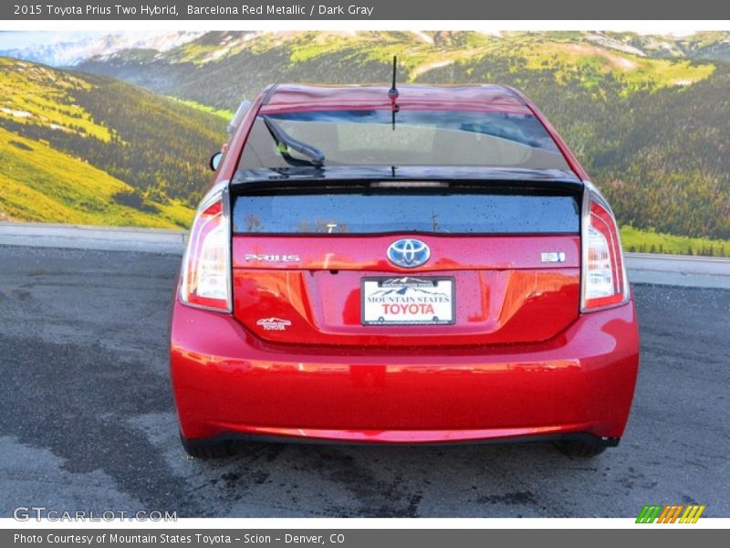 Barcelona Red Metallic / Dark Gray 2015 Toyota Prius Two Hybrid