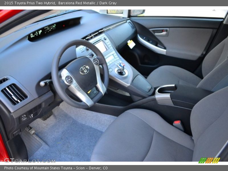 Barcelona Red Metallic / Dark Gray 2015 Toyota Prius Two Hybrid