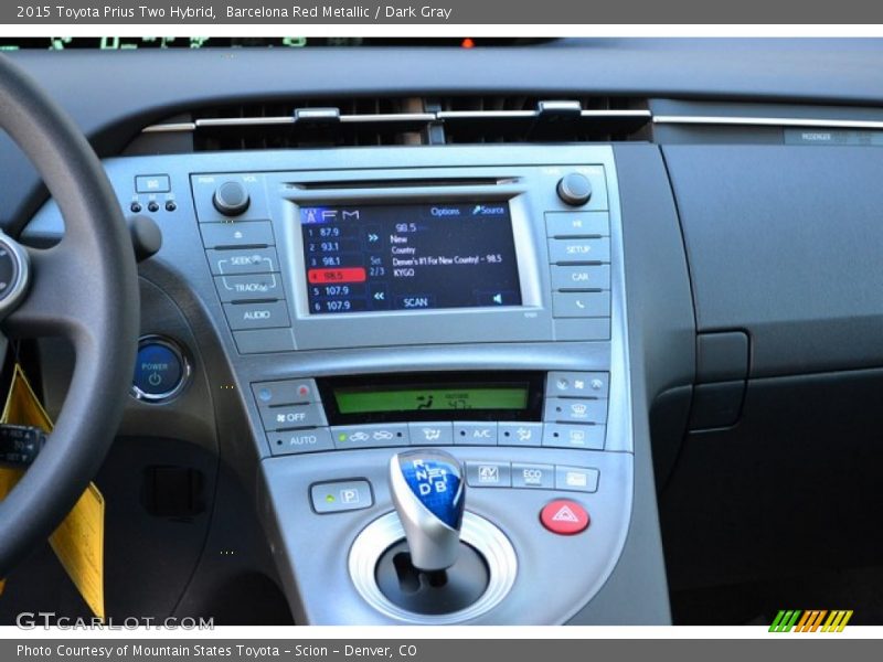 Barcelona Red Metallic / Dark Gray 2015 Toyota Prius Two Hybrid