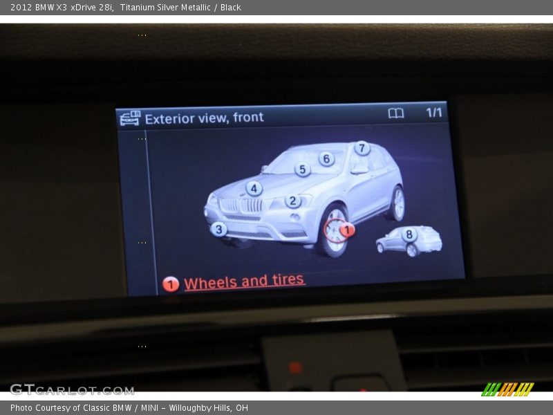 Titanium Silver Metallic / Black 2012 BMW X3 xDrive 28i